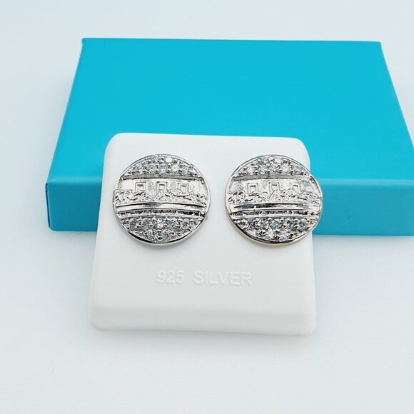 "925 Sterling Silver CZ Beautiful Earrings for Women, 1USPAR4197 - Picture 7 of 12